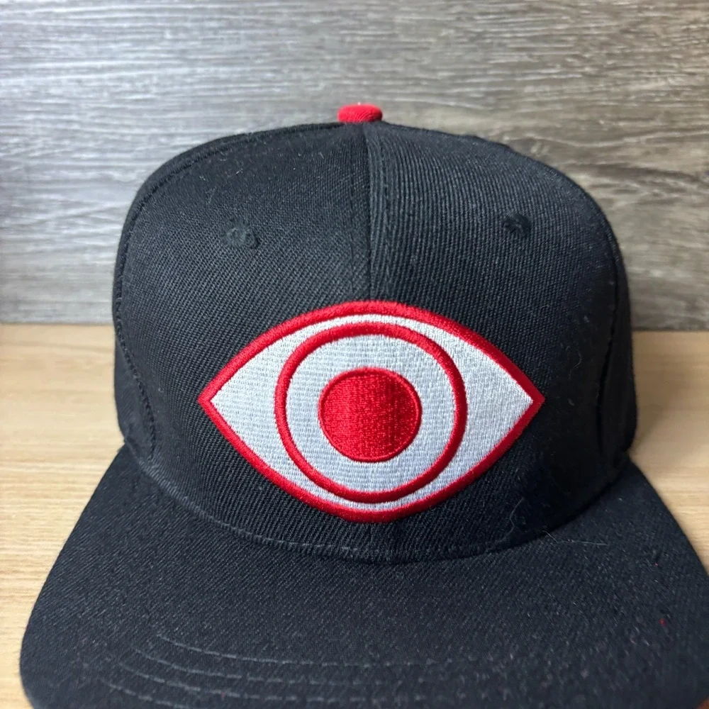 Noragami Hat Cap Snap Back Black Red Trucker Logo Adjustable